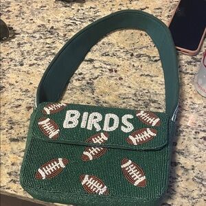Beaded Philadelphia Eagles Bag
